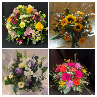 Florist Choice Funeral Posy - Chosing funeral flowers doesn't need to be a challenging experience with our Florist Choice Funeral Posy. All you have to do is write in the specail request box telling our highly skilled florists whether the flowers are for a lady/gentleman and your colour preference and they will tale care of the rest resulting in a beautiful round posy arrangement tribute for your loved one. 

We deliver to all funeral directors in our locality including Gosport, Fareham, Lee-on-the-Solent, Stubbington, Titchfield and their surrounding areas. Click and collect service is also offered through our website if you prefer. All our designs are made by our highly trained skilful florists on site. Although our website is vast and varied we are aware that some customers have specail requirements that we are always available to consult in order to meet all your floral needs. Contact details as follows, you can use our contact page on our website to send us a message, call us on 023 92520123 or even come into the shop and see us face to face.