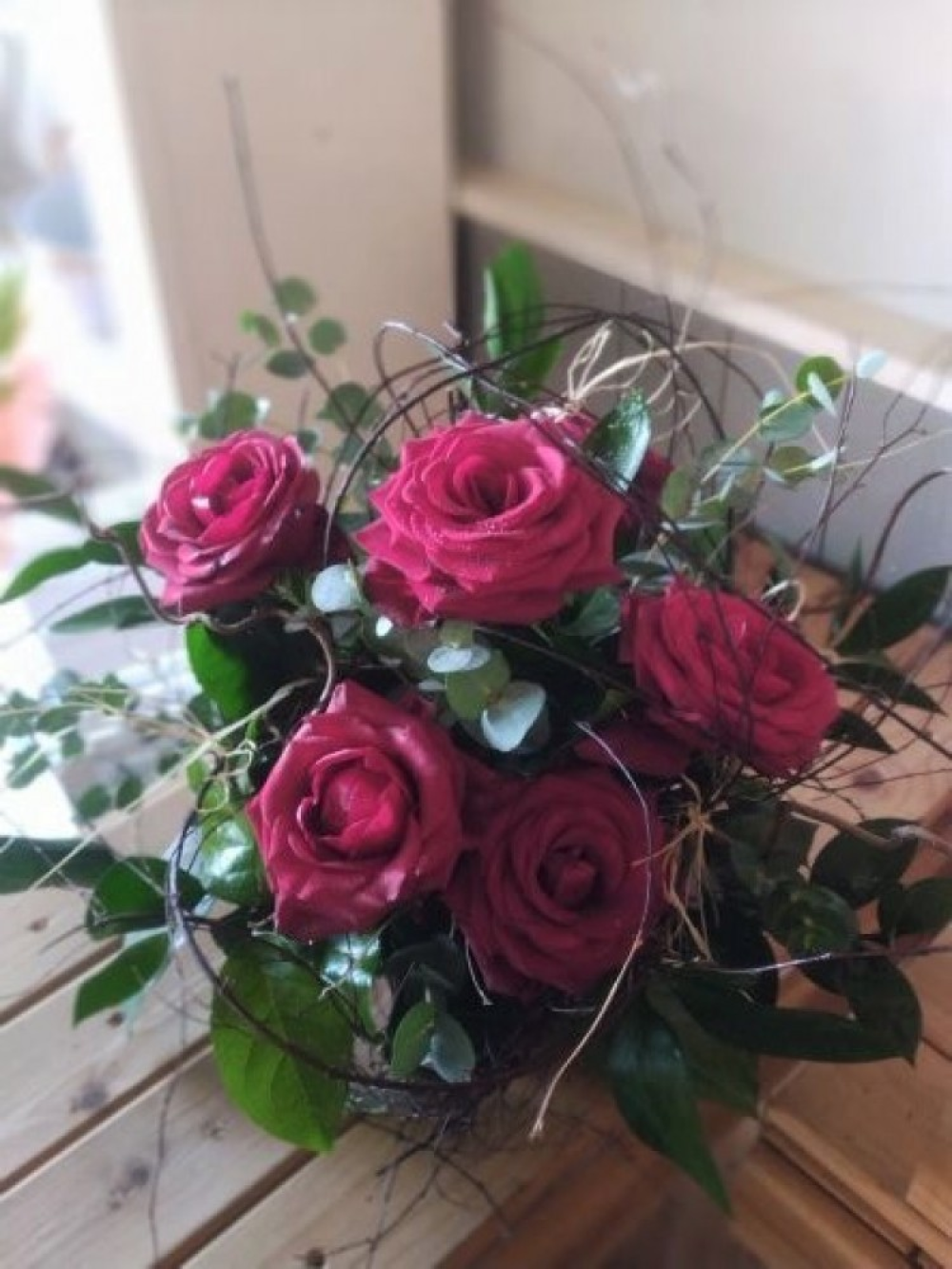 Funeral posy wild style