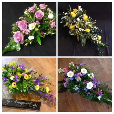 Florist Choice Single Ended Spray - Choosing funeral flowers doesn't need to be a challenging experience with the Florist Choice Single Eneded Spray. All you have to do is write in the special request box telling our highly skilled florists whether the flowers are for a lady/gentleman, your colour preference and any likes or dislikes, they will take care of the rest resulting in a beautiful single ended spray tribute. We deliver to all funeral directors in our locality including Gosport, Fareham, Lee-on-the-Solent, Stubbington, Titchfield and their surrounding areas. A click and collect service is offered through our website if you prefer. All our designs are made by our highly trained, skilful florists on site. Although our website is vast and varied we are aware that some customers have specail requirements that we are always available to consult in order to meet all your floral needs. Contact details as follows, you can call us on 023 92520123, use our contact page through our website or even come into the shop and see us face to face.