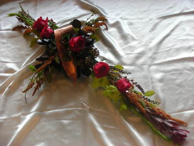 Rustic Cross Funeral - Rustic Cross in a natural style, truly back to nature. A combitation of flower, foliage and natural sticks working beautifully together as nature intended. Design will vary due to the organic style of the products used. This product is Eco Friendly, perfect for woodland funerals. Approx size 3ft. All of our floral designs are made by our highly trained skilful florists on site. We would require 3 working days to create this design. We deliver to all funeral directors in our locality, including Gosport, Fareham, Lee-on-the-Solent, Stubbington, Titchfield and surrounding areas. Although our website is vast and varied we are also aware that some customers may have special requirements that we are always available to consult in order to meet all of your floral needs. Our contact details are as follows. You can call us on 023 92520123, use our contact page through our website to send us a message or even come into the shop and see us face to face.