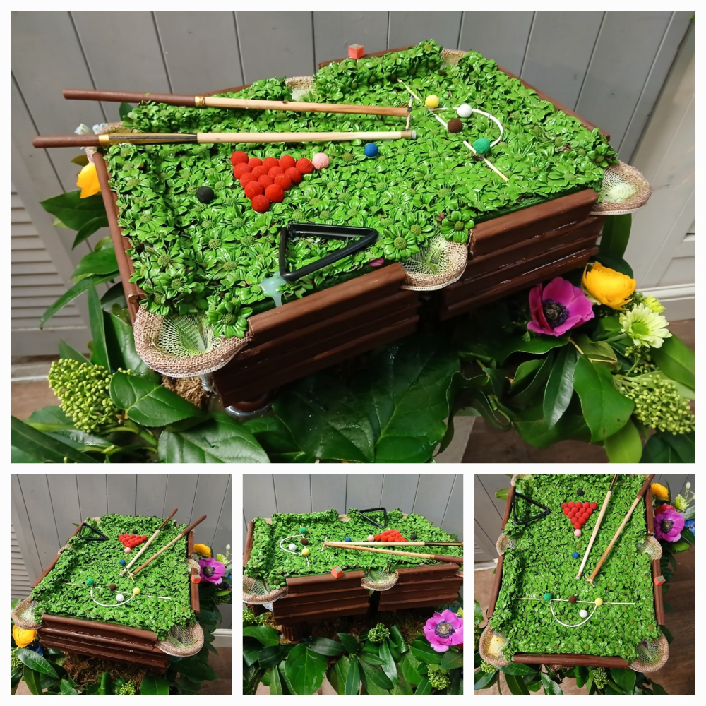Snooker Table Funeral Tribute